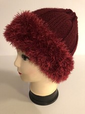 Ladies Burgandy Hat
