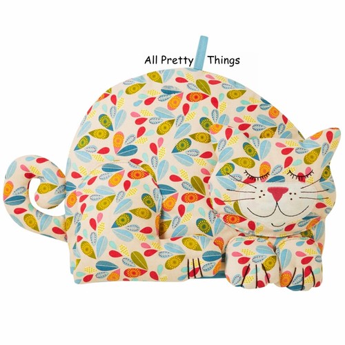Cat shaped leaf print - shaped,
