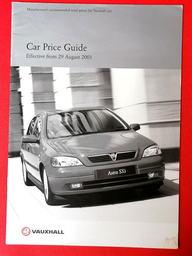 2001 vauxhall price - vauxhall, inc