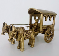 Brass bullock carriage bull - brass, carriage,