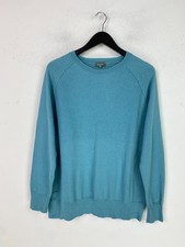 Jaeger Blue Plain Wool Jumper