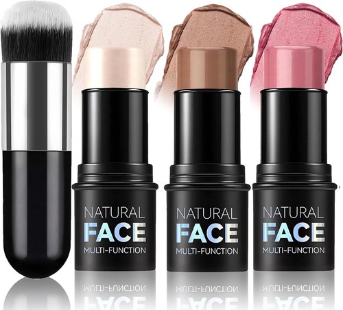 Contour highlight and blush - highlight,,