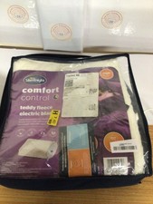 Silentnight Teddy Fleece Electric Blanket Single – Heating Underblanket with 3 H