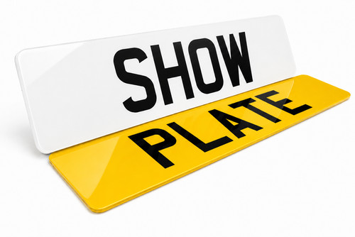 Show number plates - show,