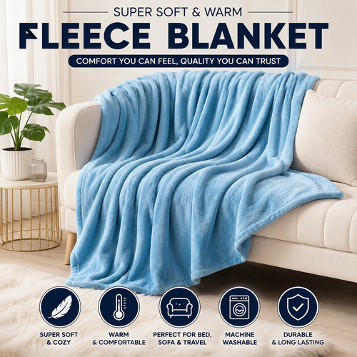 Super soft fleece blanket - soft,
