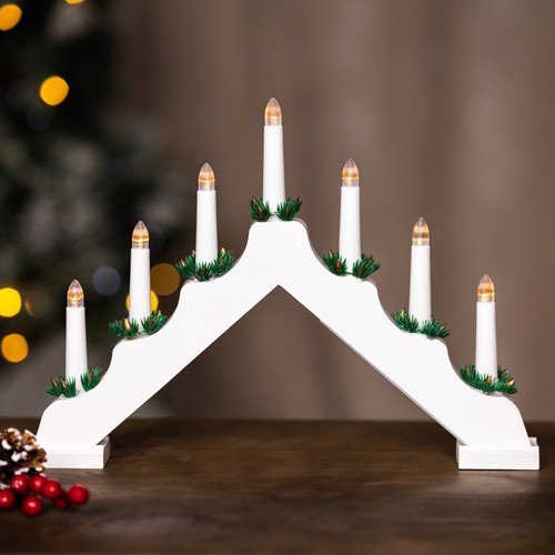 Christmas candle bridge - christmas,