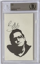 Bono U2 Signed Portrait