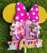 Minnie Mouse Pink Gold Glitter