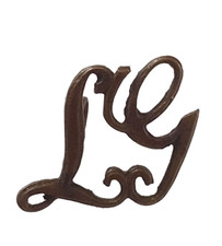 Lewis Gunner Shoulder Title Badge LG Tittle Bronze 2 Lug 18mm 1pcs Vintage Org