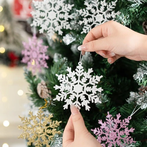 6pcs snowflake glitter - 6pcs,