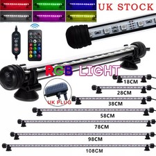 Submersible Aquarium Light Underwater RGB Multicolour LED Lights for Fish Tank