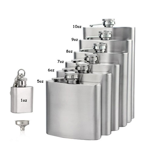 Hip flask stainless - hip,