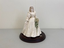 Coalport Princess Diana 29th July Wedding 1981 Figurine Broken