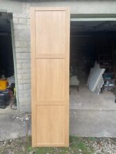 SpacePro pale wood effect sliding wardrobe door shaker style 222 x 61cm ex con
