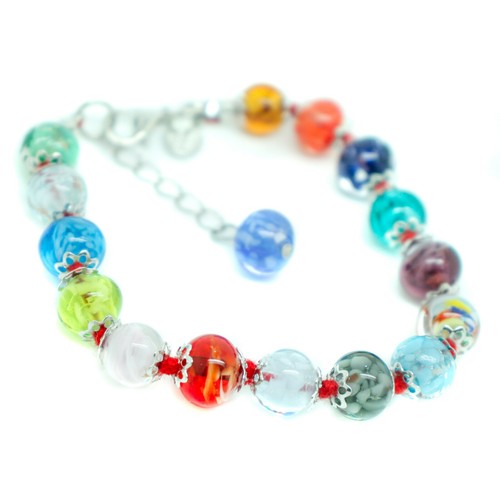 Murano glass bracelet multi - murano,