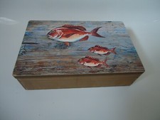 Red Snapper Fish Wooden Box