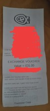 Cex exchange voucher 00 - cex, £31.00