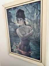J H Lynch The Water Nymph 1960s Large Print original frame