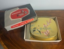 Vintage 1950s Worcester Savoy Table Mats–Set of 8, 6 Small, 2 Large–Original Box