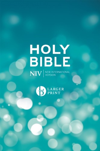 Niv larger print blue hardback - niv,
