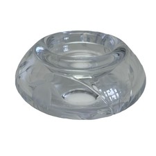 Stuart Crystal Fuchsia Cascade Glass Nightlight Tealight Candle Holder Etched