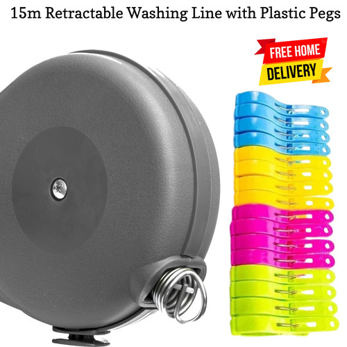 15m retractable clothes line - 15m,