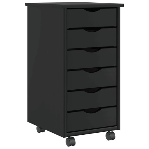 Rolling cabinet with - cabinet, drawers