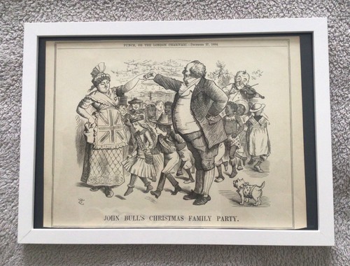 Framed genuine 1884 satirical - genuine,