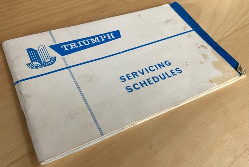 Triumph 2000 service record - triumph,