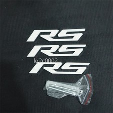 RS White Silver Chrome Metal