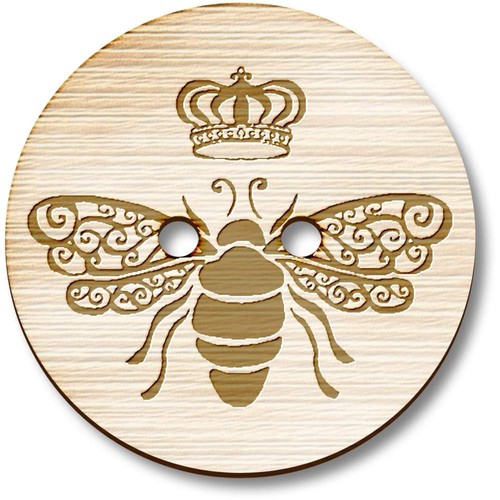 Queen bee wooden - 'queen, bee'