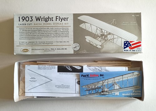1903 wright flyer - wright, balsa