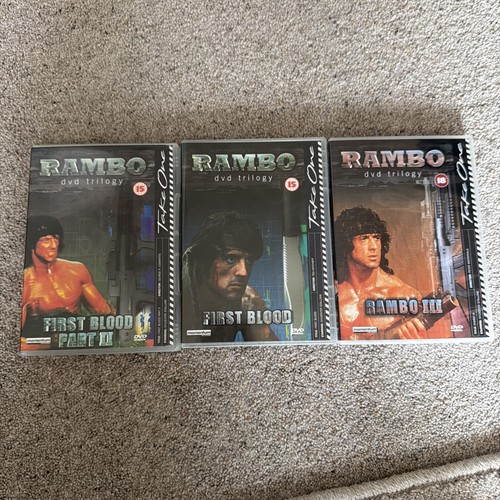 Rambo trilogy dvd - rambo, set