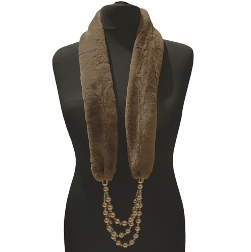 Statement brown faux - statement, fur