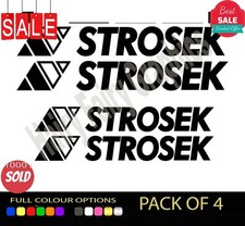 4x STROSEK Vinyl Sticker Decal