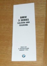 BMW 5 Series E34 Price & Spec