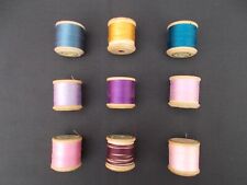 VINTAGE WOODEN COTTON REELS -