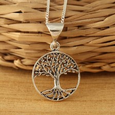 Solid 925 Sterling Silver Tree