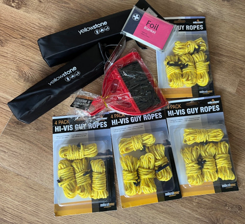 Job lot bundle guy ropes - guy, dust
