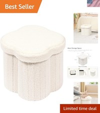 Flower-Shaped Storage Ottoman