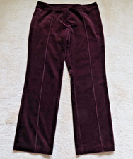 Ladies Trousers Marks & Spencer Size 12 Cranberry Extra Short Inside Leg 28"
