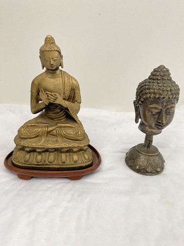 Antique bronze buddha - antique,