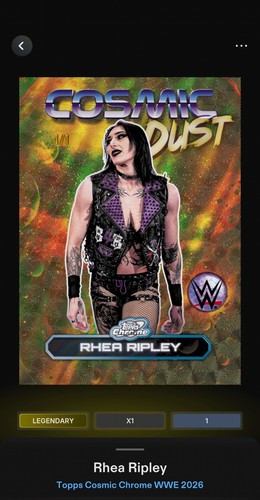 Rhea ripley topps wwe slam - rhea,