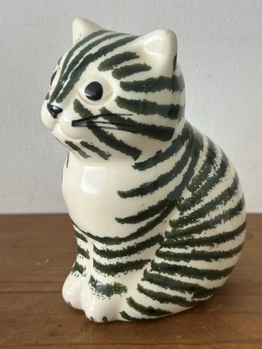 Ceramic black white striped - black,