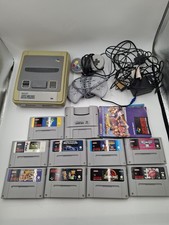 Super Nintendo Original Console SNES Controller Super Game Boy 9 Game Cartridge