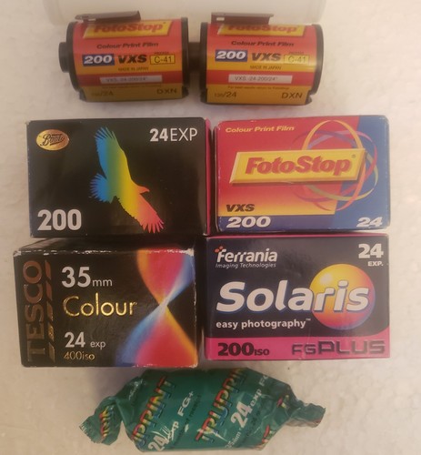 35mm expired camera film - x, *expired*