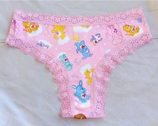 Girly Pink Retro Kink Soft Stretch Care Bear Bears Sissy Panties L 12-14 34"-38"
