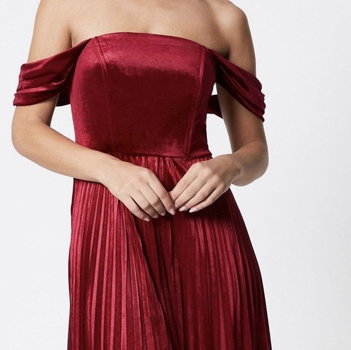 Coast velvet bardot drape - velvet,