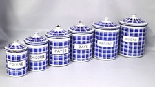 Vintage French Blue White