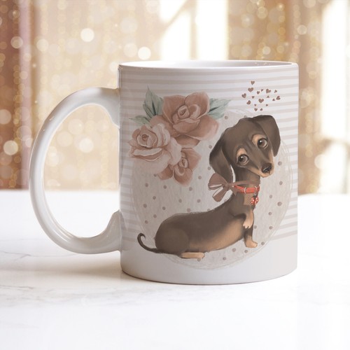 Personalised dachshund mug - personalised,